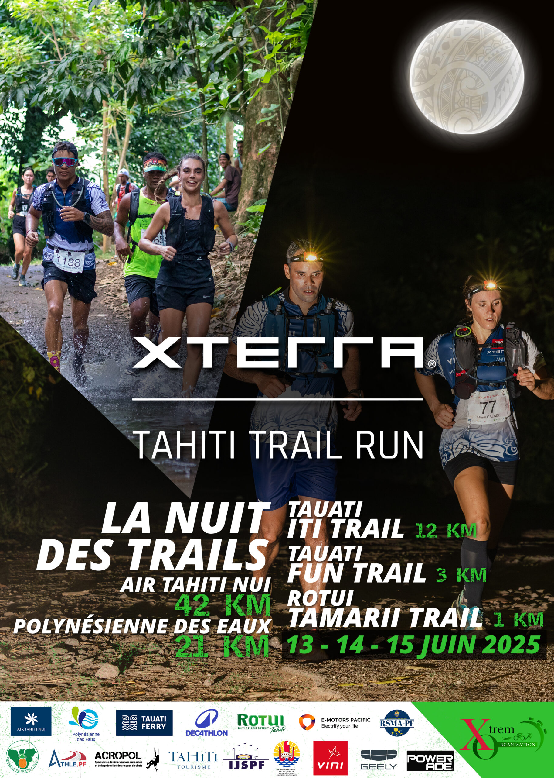 Tahiti train run, Xterra La nuit des trails